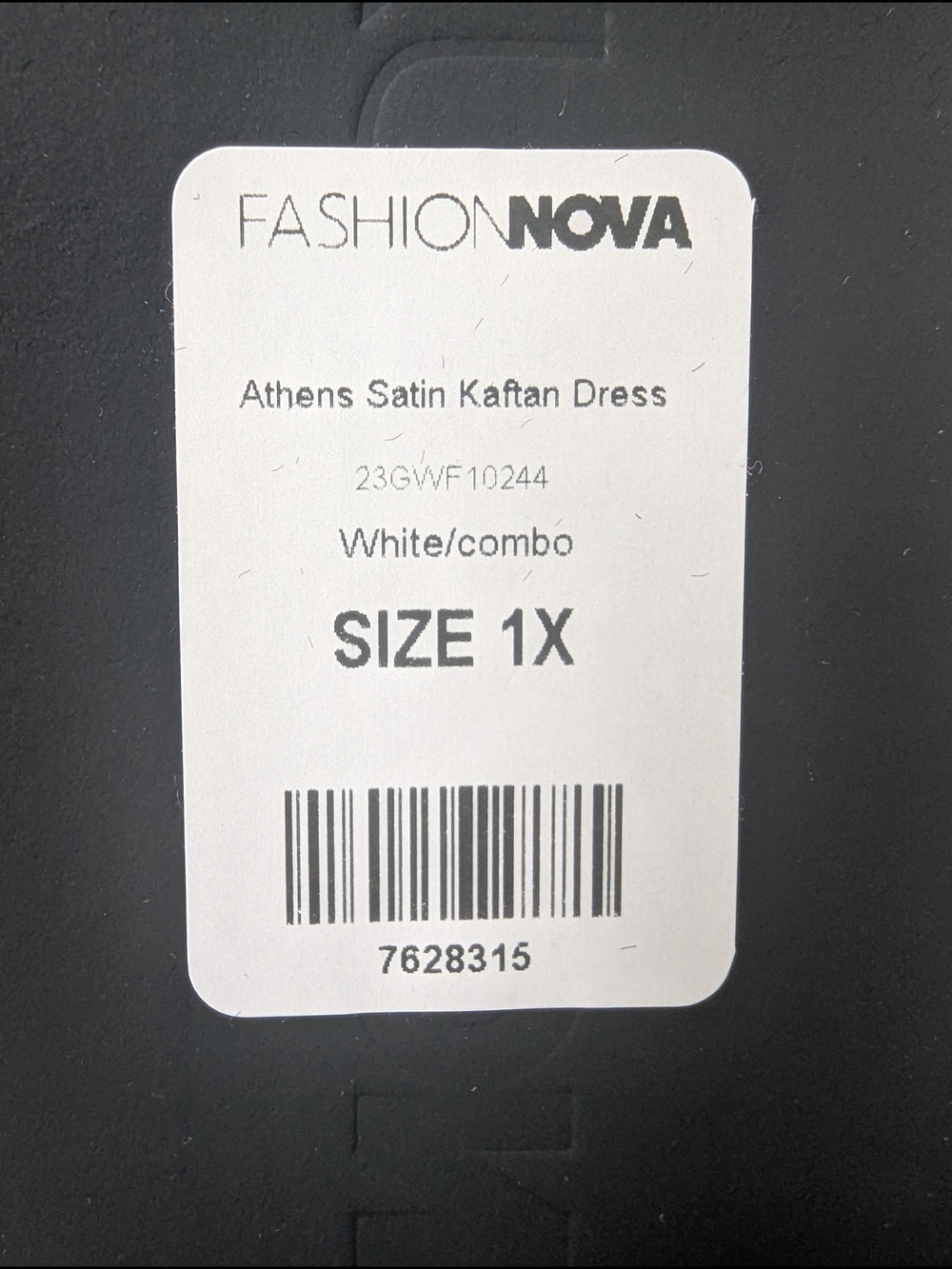 Fashion Nova Luxe White Floral Maxi Dress Athens Satin Kaftan 1X - Picture 2 of 8